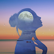 Melting Night Digital Art by Alex Mir