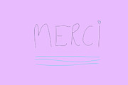 Merci  Drawing by Ashley Rice