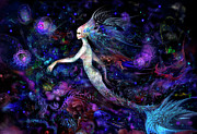 Mermaid Rainbow Mixed Media by Natalia Rudzina