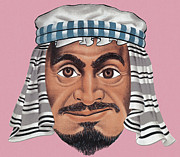 Middle Eastern Man Drawing by CSA Images Middle Eastern Man Drawing by CSA Images