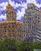 Midsummer Skyscrapers  Digital Art by Angela Weddle
