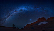 Milky Way And Arch Rocks Photograph by Ken Liang