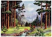 Minnesota Woods Drawing by Unkown Minnesota Woods Drawing by Unkown