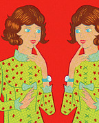 Mirror Image of a Girl Drawing by CSA Images Mirror Image of a Girl Drawing by CSA Images