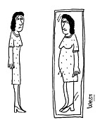 Mirror To Make People Look Fat Drawing by John West
