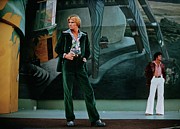 Models In 70s Velvet Suits In Los Angeles Photograph by Bob Stone