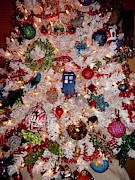 Modern White Christmas Photograph by Linda Stern