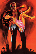 Monster Carrying Limp Woman Drawing by CSA Images Monster Carrying Limp Woman Drawing by CSA Images