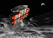 Moon Mining Cargo Vehicle Photograph by Science Photo Library