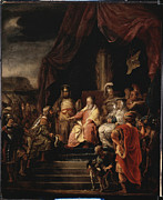 Moses And Jethro, C.1655-56 Painting by Ferdinand Bol