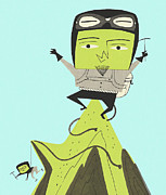 Mountain Climbers Drawing by CSA Images