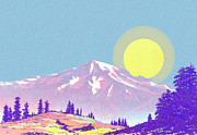Mountain Landscape Drawing by CSA Images Mountain Landscape Drawing by CSA Images