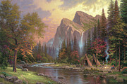 Mountains Declare His Glory Painting by Thomas Kinkade