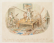 Mr Briggs Contemplating A Day's Fishing Painting by John Leech