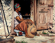 Ms Lerlene Painting by Nicole Minnis