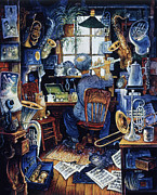 Music Man Painting by Bill Bell