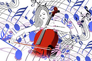 Music Notes Mixed Media by Ata Alishahi