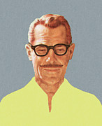Mustache Man Wearing Glasses Drawing by CSA Images Mustache Man Wearing Glasses Drawing by CSA Images