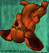 My Human Has A Swimming Pool Painting by Gabby Tary