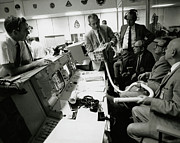 Nasa Team Discuss Apollo 13 Co2 Problem Photograph by Science Photo Library