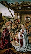'Nativity', ca. 1500, Spanish School, Oil on panel, 78 cm... Painting by Francisco de Osona -c 1465-c 1514- Rodrigo de Osona -c 1440-c 1518- 'Nativity', ca. 1500, Spanish School, Oil on panel, 78 cm... Painting by Francisco de Osona -c 1465-c 1514- Rodrigo de Osona -c 1440-c 1518-