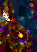 Naughty or Nice Mixed Media by Zsanan Studio