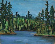 Near Temagami Painting by Sir Frederick Grant Banting