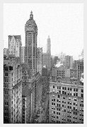 New York City with Singer Tower, 1911 Painting by Moses King