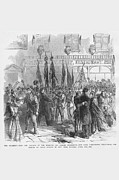 New York Volunteers Welcomed Home Painting by Frank Leslie