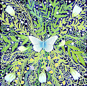 Night Butterfly Painting by Lise Winne