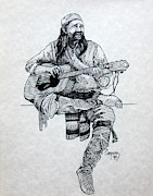 Nightsinger Drawing by Todd Cooper