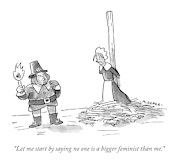 No One Is A Bigger Feminist Drawing by John McNamee