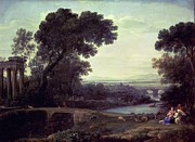 Noon Or Landscape With The Rest On The Flight Into Egypt, 1661 Painting by Claude Lorrain