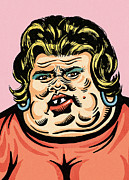 Obese woman Drawing by CSA Images Obese woman Drawing by CSA Images