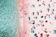 Ocean Print, Beach Print, Wall Decor, Aerial Beach Print, Beach Photography, Bondi Beach Print Photograph by Radu Bercan