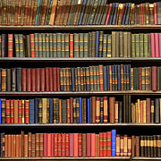 Old Books In Library Shelf Photograph by Luoman
