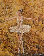On Pointe #1 Painting by Linda Donlin