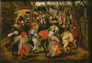Open Air Wedding Dance, 1610 Painting by Pieter The Younger Brueghel