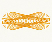 Orange Line Drawing Drawing by CSA Images Orange Line Drawing Drawing by CSA Images