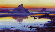 Oregon Coast Afterglow Painting by Steve Henderson Oregon Coast Afterglow Painting by Steve Henderson