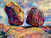 Outback Devils Marbles Digital Art by Chris Armytage
