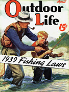 Outdoor Life Magazine Cover April 1939 Painting by Outdoor Life
