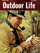 Outdoor Life Magazine Cover April 1948 Drawing by Outdoor Life