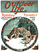 Outdoor Life Magazine Cover December 1906 Painting by Outdoor Life