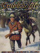 Outdoor Life Magazine Cover December 1917 Painting by Outdoor Life