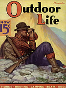 Outdoor Life Magazine Cover December 1936 Painting by Outdoor Life
