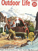 Outdoor Life Magazine Cover December 1955 Drawing by Outdoor Life