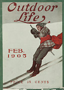 Outdoor Life Magazine Cover February 1905 Painting by Outdoor Life