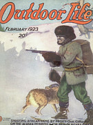 Outdoor Life Magazine Cover February 1923 Painting by Outdoor Life