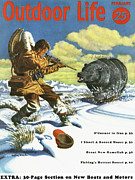 Outdoor Life Magazine Cover February 1956 Drawing by Outdoor Life